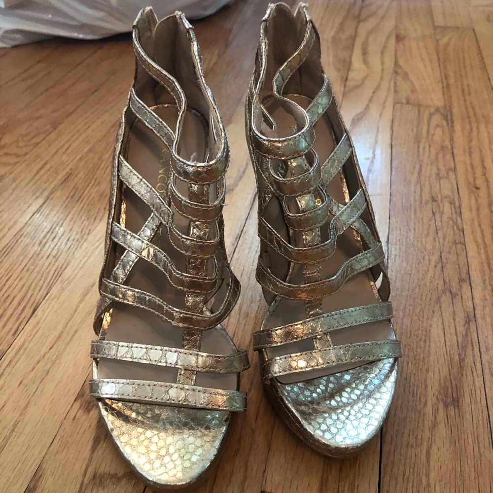 Gold heels